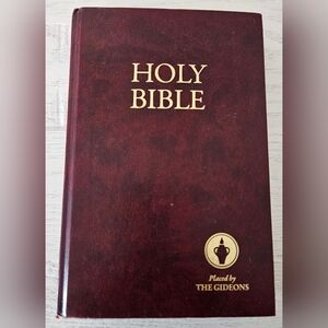 Holy Bible Placed By The Gideons English Standard Version ESV Red Hardcover